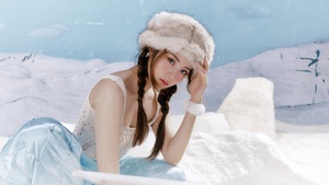 Huh Yunjin, K-pop singer, South Korean Singer, Le Sserafim, 4K wallpaper