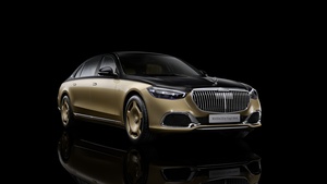 Mercedes-Maybach S 680, Virgil Abloh, Mercedes-Maybach, Black background, 2022, 4K wallpaper