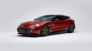 Aston Martin Vanquish, Red cars, White background, 4K wallpaper