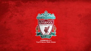 Liverpool FC, Logo, Football club, Red background, 4K wallpaper
