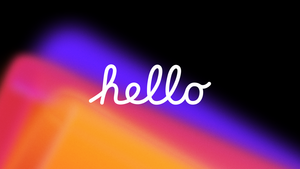 Hello, Apple Event, Gradient background, Aesthetic, 4K wallpaper