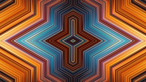 Kaleidoscope, Symmetry, Geometric, Colorful, Lines, Abstract lines, 4K wallpaper