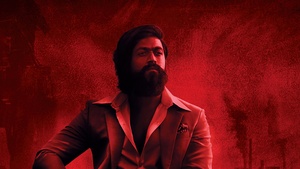 KGF: Chapter 2, Indian movies, 2022 Movies, Red background, 4K wallpaper