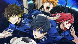 Blue Lock, Poster, Yoichi Isagi, Meguru Bachira, Hyoma Chigiri, Rensuke Kunigami, Anime series, 4K wallpaper