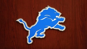 Detroit Lions, American football team, NFL team, Wooden background, 4K wallpaper