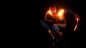 Spider-Man: Miles Morales, PlayStation 4, PlayStation 5, Marvel Comics, Black background, AMOLED, Spiderman, 4K wallpaper
