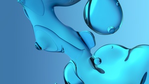 Glossy, Fluidic, Gradient background, Blue background, 4K wallpaper
