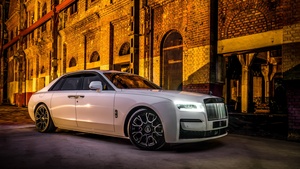 Rolls-Royce Black Badge Ghost, Luxury Sedan, 2022, 4K wallpaper