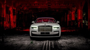 Rolls-Royce Black Badge Ghost, 2022, 4K wallpaper