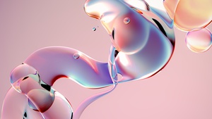 Fluidic, Glossy, Gradient background, Peach background, Pastel red, Pastel background, 4K wallpaper