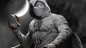 Moon Knight, Monochrome, Marvel Comics, TV series, Marvel Superheroes, 2022 Series, Black and White, 4K wallpaper