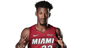 Jimmy Butler, Miami Heat, American basketball player, NBA, White background, 4K wallpaper