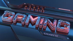 Gigabyte AORUS Gaming, Typography, Cyberpunk, Cyborg, Ultrawide, 4K wallpaper
