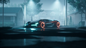 Lamborghini Terzo Millennio, Supercars, Digital composition, Concept cars, Hypercars, 4K wallpaper