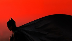 The Batman, 2022 Movies, DC Comics, Red background, 4K wallpaper