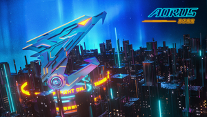 Team up Fight on, Futuristic, Gigabyte AORUS Gaming, Cyberpunk, Cyborg, 4K wallpaper