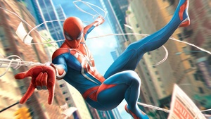 Spider-Man, Marvel Superheroes, Marvel Comics, Advanced suit, Spiderman, 4K wallpaper