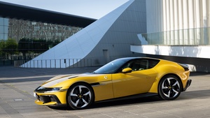 Ferrari 12Cilindri, Outdoor, Yellow cars, Sports cars, 4K wallpaper