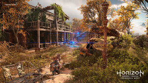 Aloy, Gameplay, Horizon Forbidden West, 2022 Games, PlayStation 4, PlayStation 5, 4K wallpaper