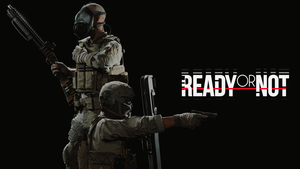 Ready or Not, AMOLED, Black background, Video Game, 4K wallpaper