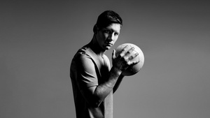 Lionel Messi, Monochrome, Argentine footballer, 4K wallpaper