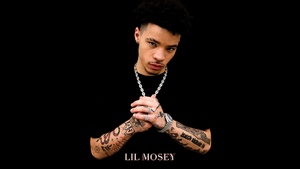 Lil Mosey, Black background, American rapper, AMOLED, 4K wallpaper