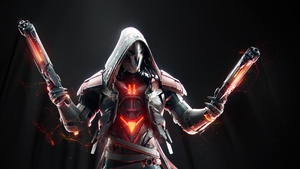 Reaper, Overwatch, Dark background, AMOLED, 4K wallpaper