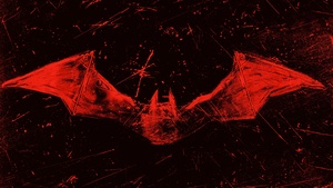 The Batman, 2022 Movies, Red background, Dark background, DC Comics, Dark red, Batman logo, Bat symbol, 4K wallpaper