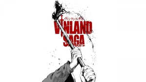 Vinland Saga, Minimalist, Black and White, White background, Thorfinn, 4K wallpaper