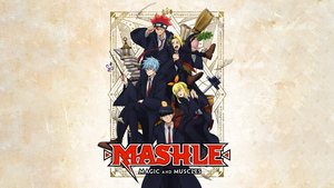 Mashle: Magic and Muscles, Anime series, Dot Barrett, Finn Ames, Lance Crown, Mash Burnedead, 4K wallpaper