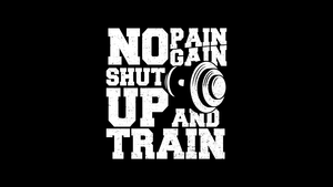 No pain No gain, Weight training, Inspirational quotes, Motivational quotes, Black background, 4K wallpaper