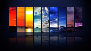 Sky, Sunrise, Sunset, Dawn, Dusk, Twilight, Evening sky, Morning sky, Night sky, Spectrum, Rainbow, Landscape, Reflection, Cloudy Sky, 4K wallpaper