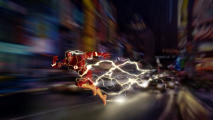 The Flash, Marvel Superheroes, Lightning, Marvel Comics, Digital Art, 4K wallpaper