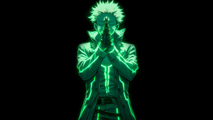 Sukuna, Green aesthetic, Black background, Jujutsu Kaisen, AMOLED, 4K wallpaper