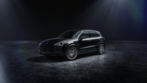 Porsche Cayenne, 2022, Dark background, 4K wallpaper