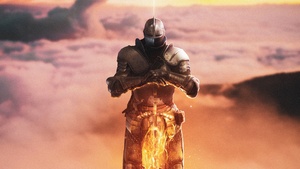 Warrior, Dark Souls, Sword, Soldier, Solar eclipse, 4K wallpaper