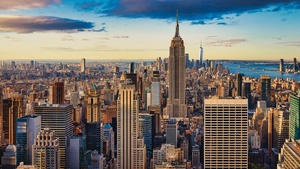 New York City, Empire State Building, Cityscape, Skyline, Manhattan, USA, 4K wallpaper