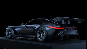 Toyota GR GT3 Concept, Sports cars, 2022, Black background, 4K wallpaper