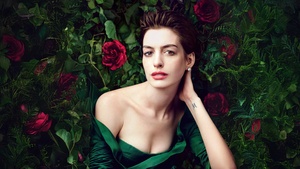 Anne Hathaway, American actress, Vogue, 4K wallpaper