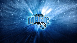 Orlando Magic, Basketball team, NBA, Blue background, 4K wallpaper