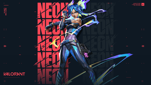 Valorant agent, Neon, 4K wallpaper