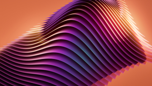 Layers, Orange background, CGI, 3D Art, 4K wallpaper