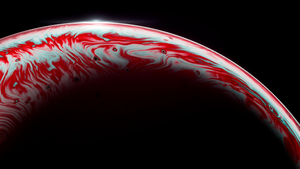 Bubble, Black background, Macro, 3D, 4K wallpaper