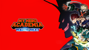 My Hero Academia: Youre Next, Poster, 2024 Movies, Red background, Izuku Midoriya, 4K wallpaper