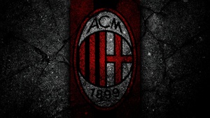 AC Milan, Dark background, Football club, 4K wallpaper