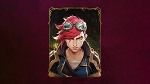 Vi (Arcane), Season 2, Red background, Arcane: League of Legends, 4K wallpaper