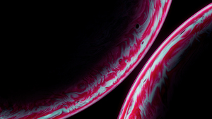 Bubble, AMOLED, Macro, 3D, Black background, 4K wallpaper