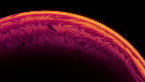 Bubble, Macro, 3D, Black background, 4K wallpaper