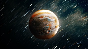 Jupiter, Planet, Digital Art, Timelapse, Astronomy, Outer space, Solar system, 4K wallpaper