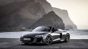 Audi R8 Spyder V10 performance RWD, 2021, 4K wallpaper
